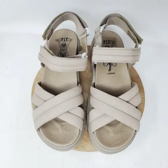 Fly London Sandals Womens 39 Jada JADA854FLY Platform Strappy Chunky Shoes - Picture 4 of 14